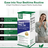 Bell Lifestyle Sleep & Relax Herbal Tea - Night Time Blend with Chamomile, Passionflower, Linden, Valerian, 100% Natural, Vegan, Caffeine-Free - 20