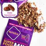 NUTSÓLA Peanut Butter & Jelly Superfood Mix - Gluten Free Snacks & Grain Free Granola Alternative, No Added Sugar, Date Sweetened, Plant Based, Paleo