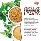 Spicy World Dried Fenugreek Leaves (Kasoori Methi) 3.5oz Box (100g) - All Natural | Vegan | Gluten Friendly | NON-GMO | Indian