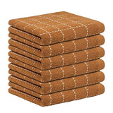 Nialnant 6 Pack Dish Cloths for Washing Dishes, 100% Cotton Reusable Cleaning Rag,Ultra Soft Absorbent, Quick Drying Dish Towels for Kitchen,12x12
