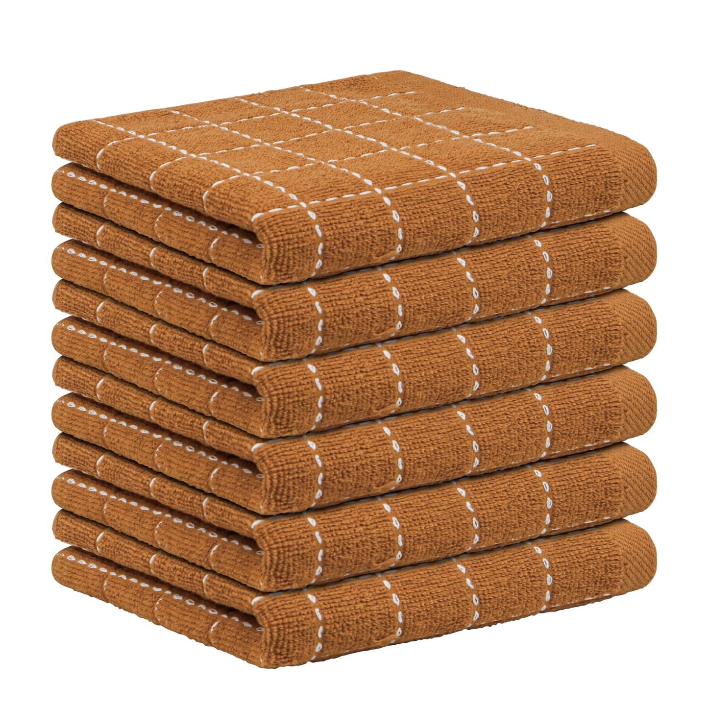 Nialnant 6 Pack Dish Cloths for Washing Dishes, 100% Cotton Reusable Cleaning Rag,Ultra Soft Absorbent, Quick Drying Dish Towels for Kitchen,12x12