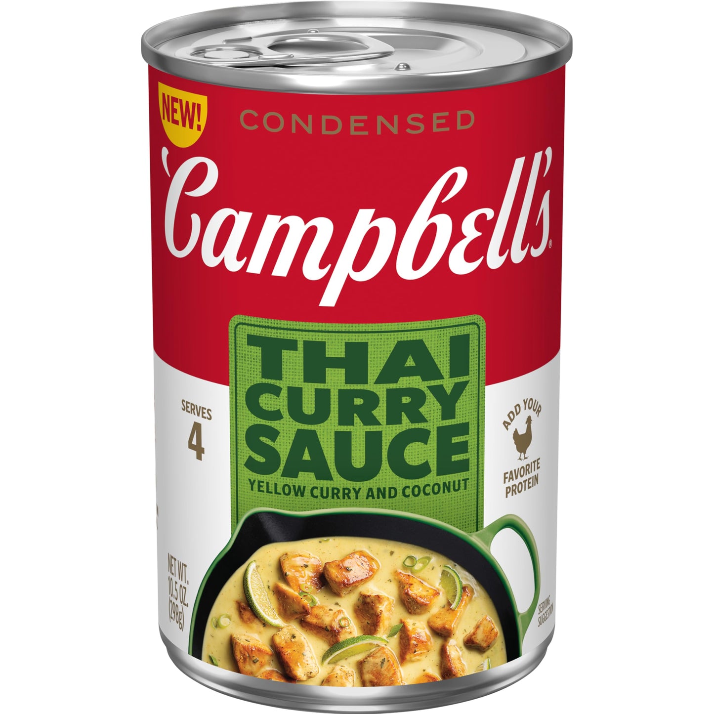 Campbell's Condensed Thai Curry Sauce, Yellow Curry and Coconut, 10.5 Oz Can