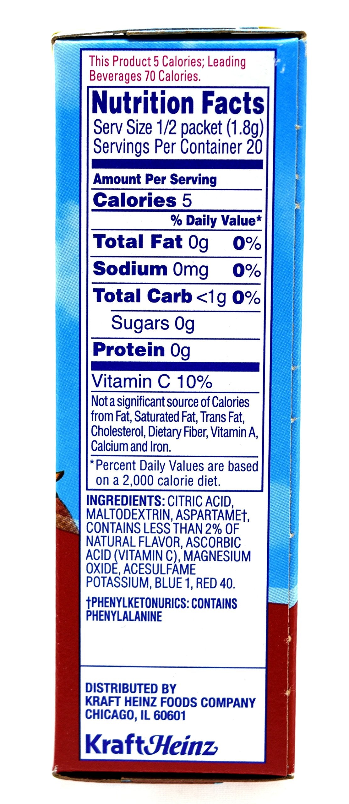 Crystal Light On-The-Go Drink Mix Packets, Sugar Free Powdered Water Enhancer, Naturally Flavored Low Calorie Beverage Mix, Cherry Pomegranate, 0.11