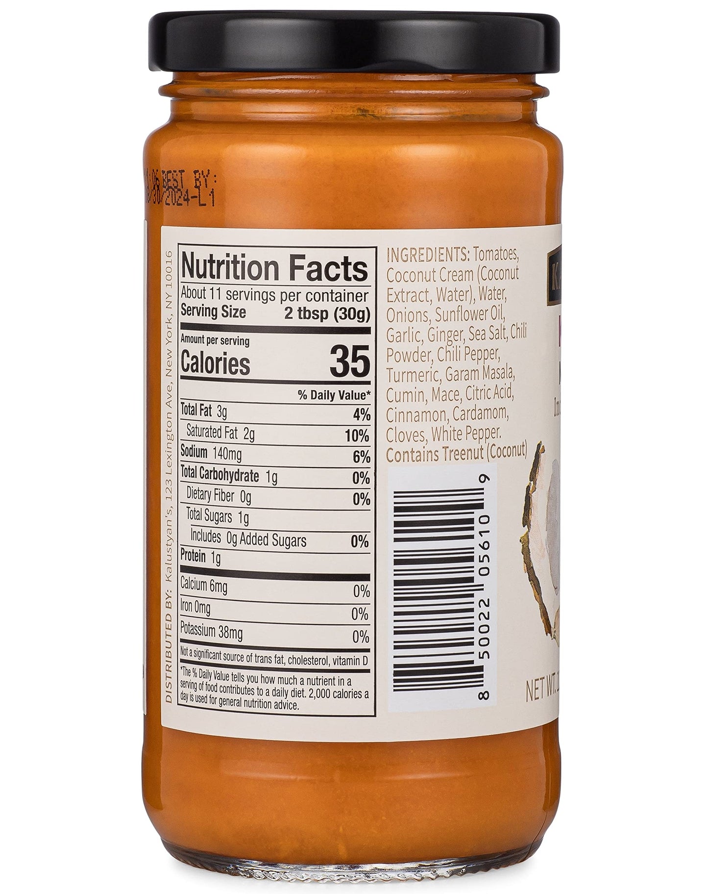 Kalustyan's Mild Sauce, Indian Simmer Sauce, Curry Sauce - From New York City's Favorite Spice Destination - Mild Curry with Notes of Cumin, Cardamom