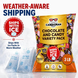 Candyman 3 lb Candy Variety Pack, Assorted Chocolate & Candy Mix