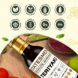 Statesmen Teriyaki 30 Minute Marinade, 12 oz - Gluten-Free, Vegan, Lactose-Free Japanese-Style Marinade for Chicken, Shrimp, Beef & Vegetables