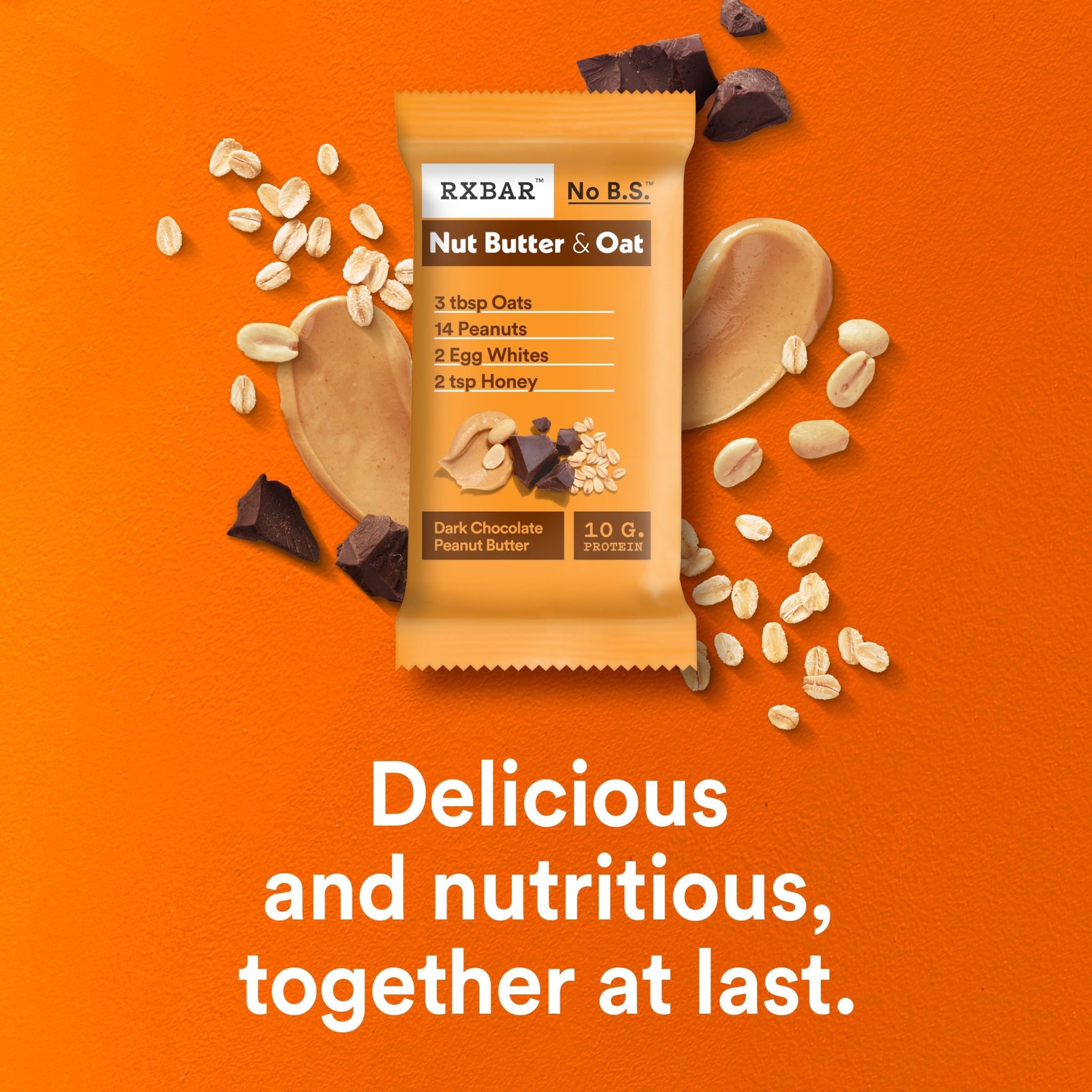 A.M. Pb Dark Chocolate Bar, Rxbar, 1.9 Ounce