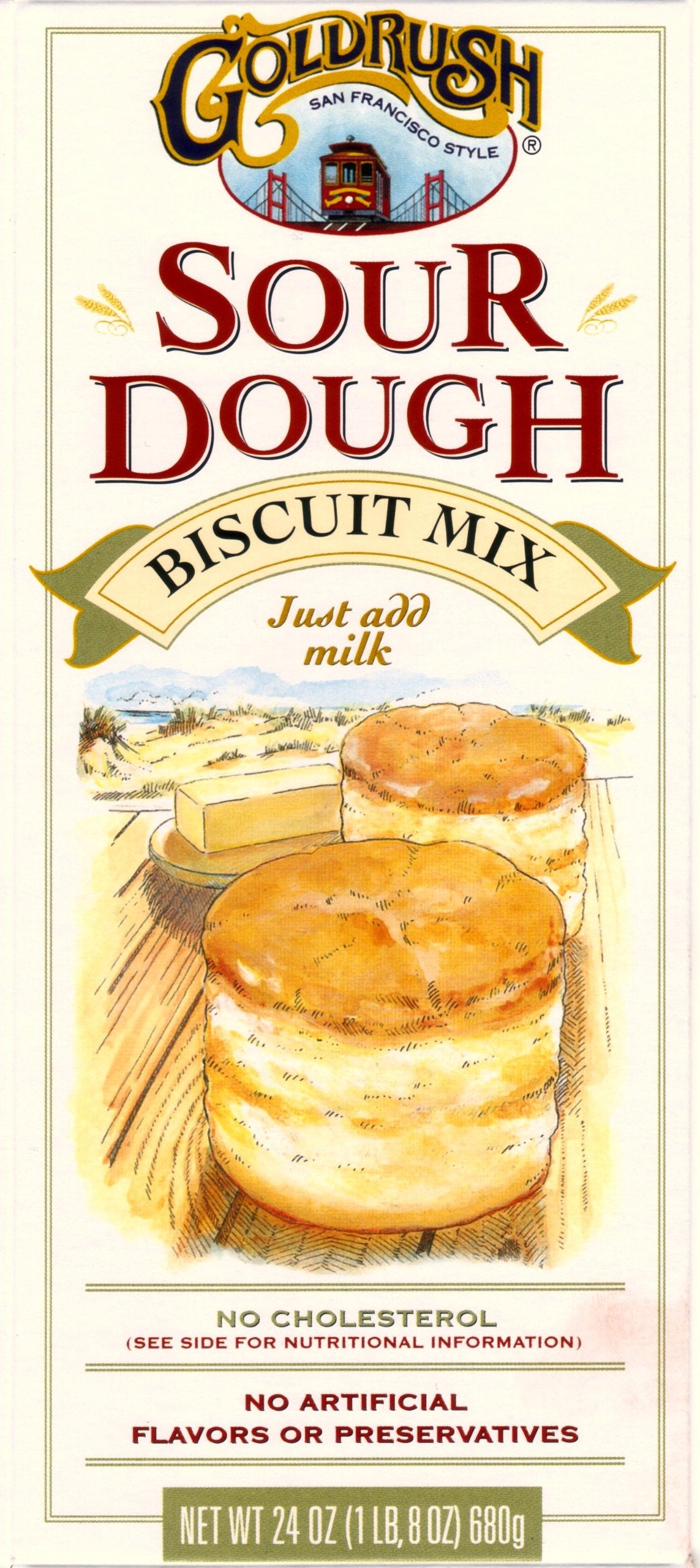 GoldRush Sourdough Biscuit Mix, 20-Ounce Boxes (Pack of 6)