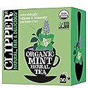 Clipper Tea Mint Herbal Teabags - Caffeine Free, USDA Organic, Great Hot or Iced - Refreshing, Natural, Fair & Delicious - 50 Tea Bags
