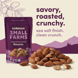 GoodSam Foods - Organic Roasted & Salted Almonds 1.25lbs (2x10z Bags) - Regeneratively Farmed California Almonds for Snacking Cooking and Baking