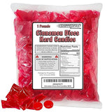 Cinnamon Discs Hard Candies - (1 Pound Bag) of Individually Wrapped Red Cinnamon Candy Disks.(16oz.)