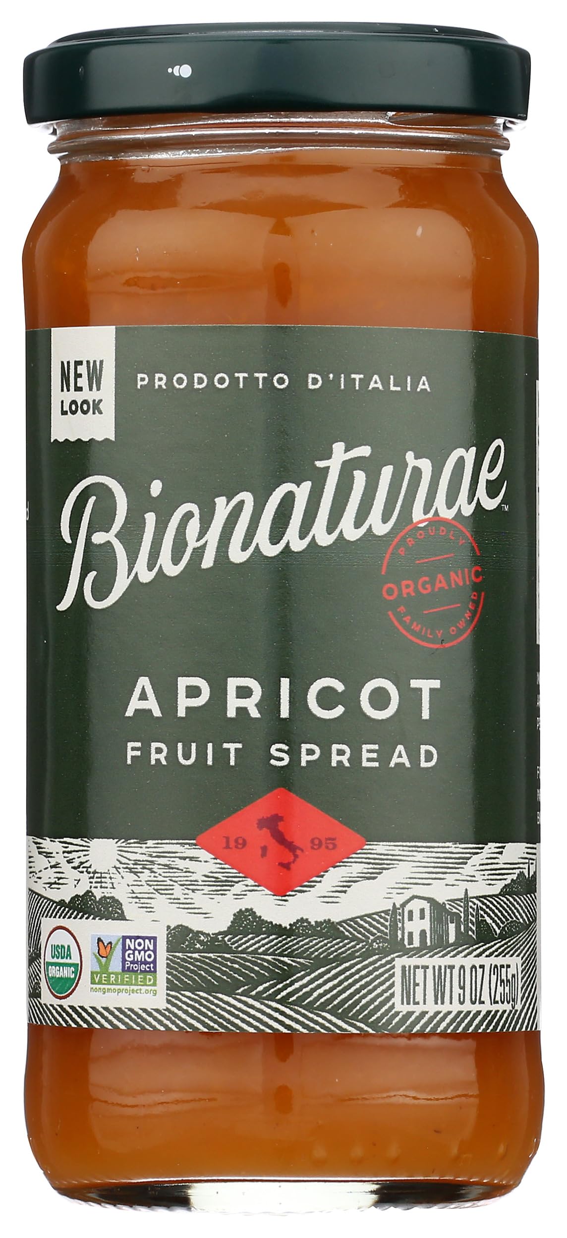 Bionaturae Organic Apricot Fruit Spread, 9 OZ