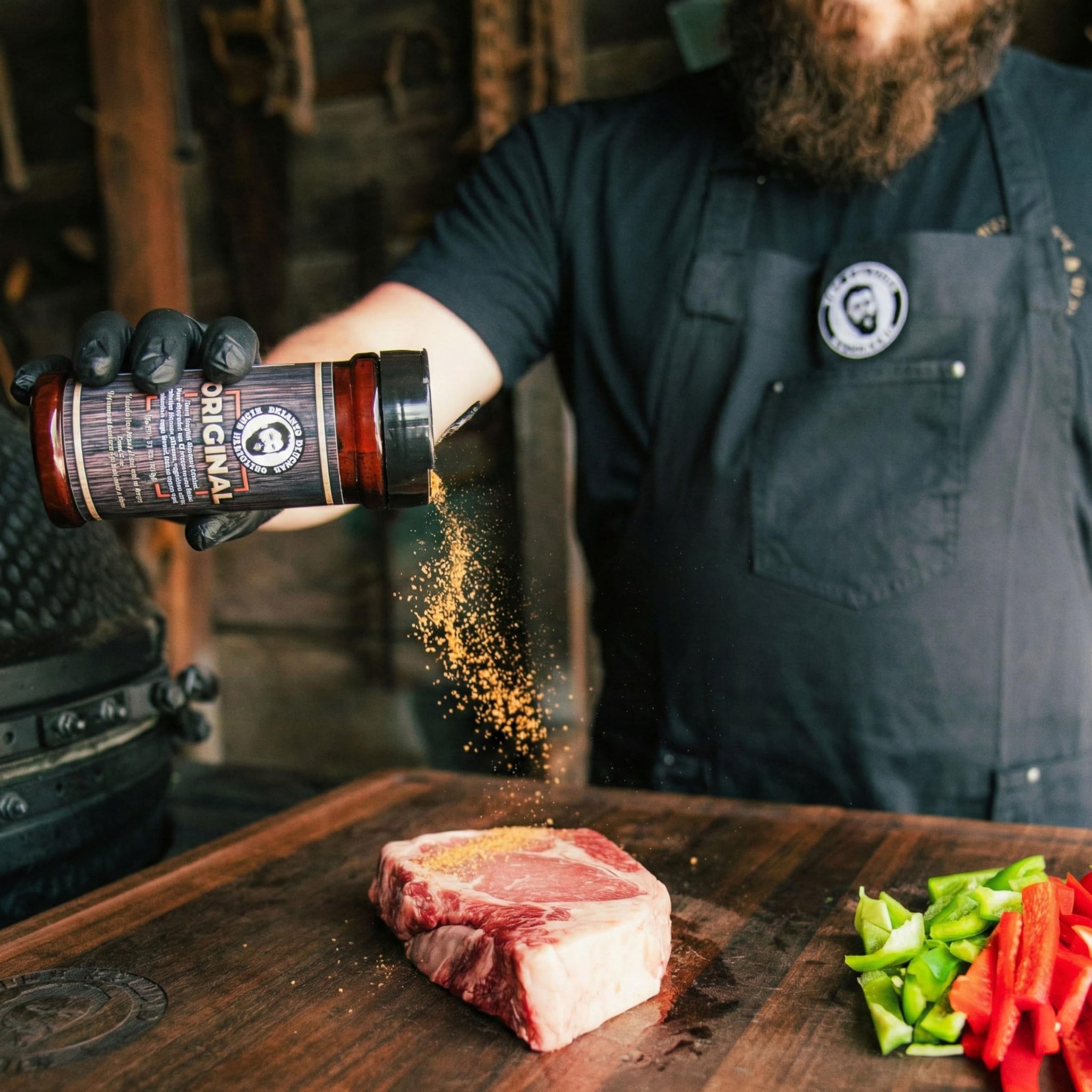 Bearded Butchers Blend Original Seasoning, 11 oz Shaker - All-Purpose Spice for Meats, Veggies, Soups, Sandwiches, Eggs, Fries - No MSG, Gluten-Free