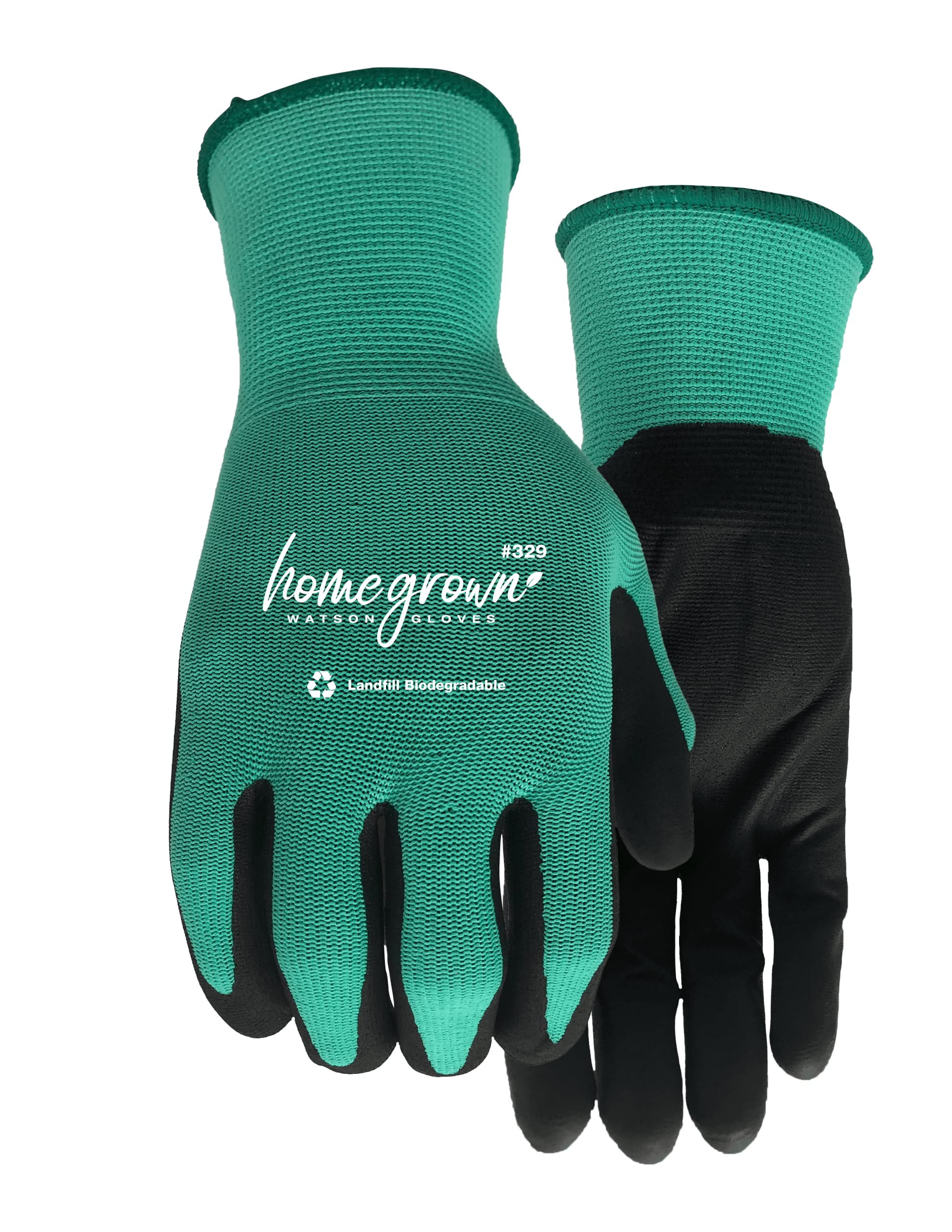 Watson Gloves Jade Biodegradable Nitrile Coated Glove - Eco-Friendly, Touchscreen Compatible, Ergonomically Formed, Snug-Fitting (Small)