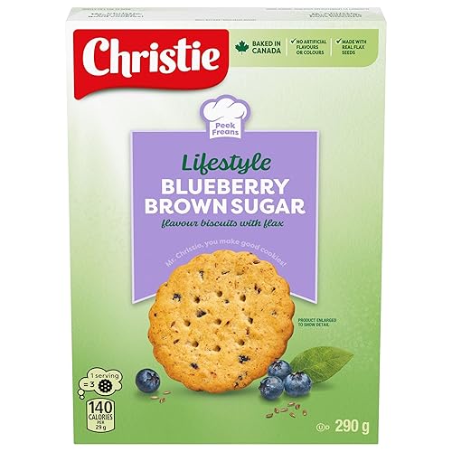 Peek Freans Lifestyle Blueberry Brown Sugar with Flax Cookies | 290g from Canada