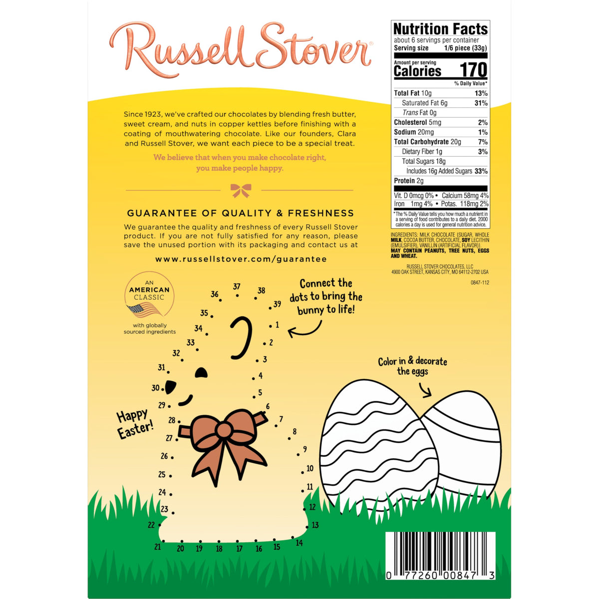 Russell Stover Milk Chocolate Easter Rabbit, 7 oz.