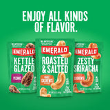 Emerald Nuts Hot Honey Cashews (1-Pack) | 5oz Resealable Bag | Kosher Dairy Certified, Non-GMO, Contains No Artificial Preservatives, Flavors or