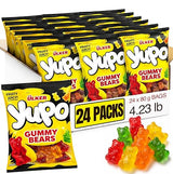 Ceres Gourmet Gummy Bears Bulk Candy 24 Pack (2.82 oz Each), Assorted Fruit Flavored Gummi Teddy Bear Soft Candies, Individually Wrapped Snack Packs