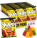 Ceres Gourmet Gummy Bears Bulk Candy 24 Pack (2.82 oz Each), Assorted Fruit Flavored Gummi Teddy Bear Soft Candies, Individually Wrapped Snack Packs