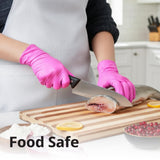 SwiftGrip Pink Gloves Powder-Free Nitrile Gloves, 100ct Box - 3-Mil, Gloves Disposable Latex Free, for Kitchen, Cleaning, Estheticians, Hair Stylist