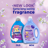 Snuggle Fabric Softener Liquid, Ultra Concentrated, 80 Oz, 188 Medium Loads, Lavender Breeze Fabric Conditioner, Long-Lasting Scent, Softens, Reduces