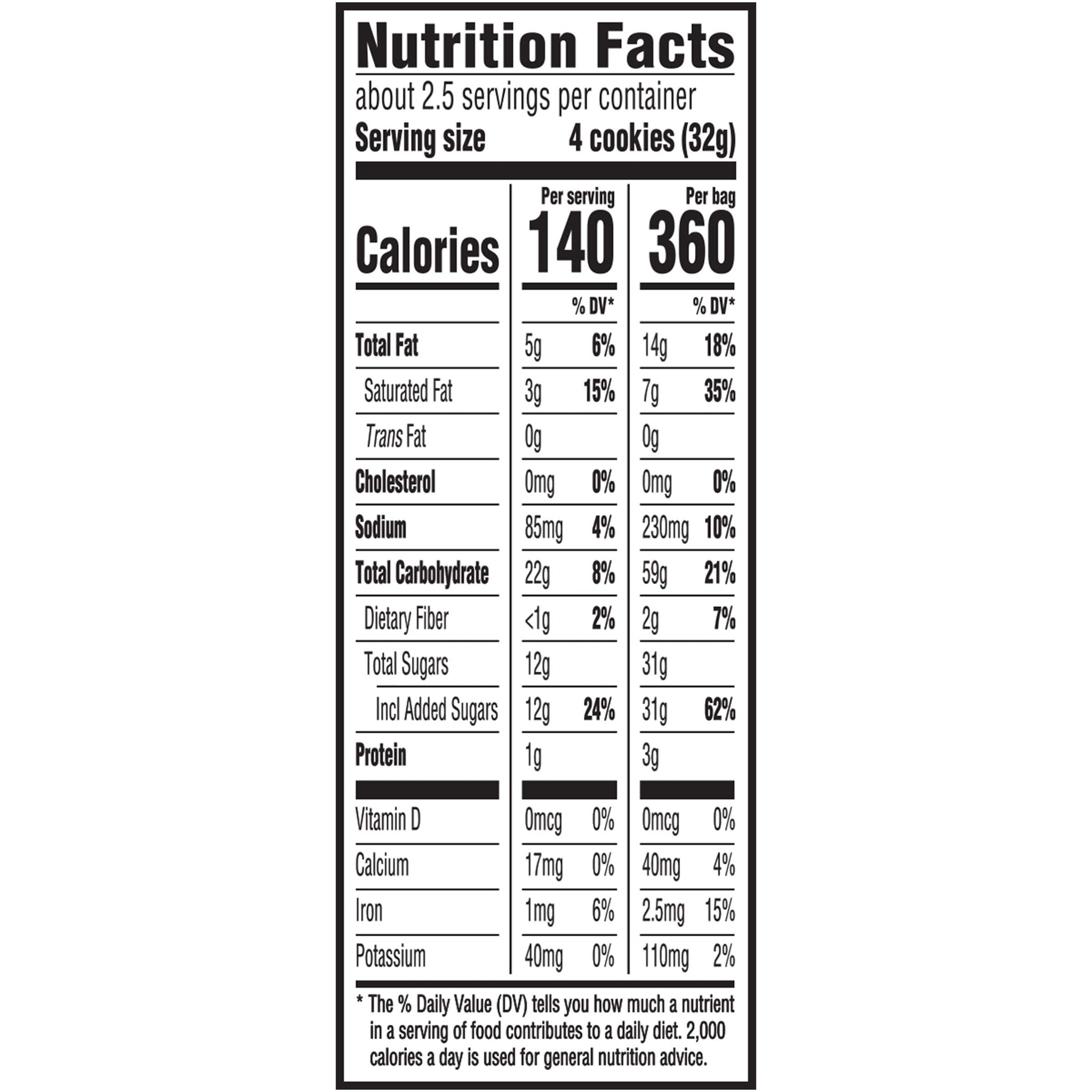 Mini CHIPS AHOY! Chewy Chocolate Chip Cookies, 1 Big Bag (3 oz.)