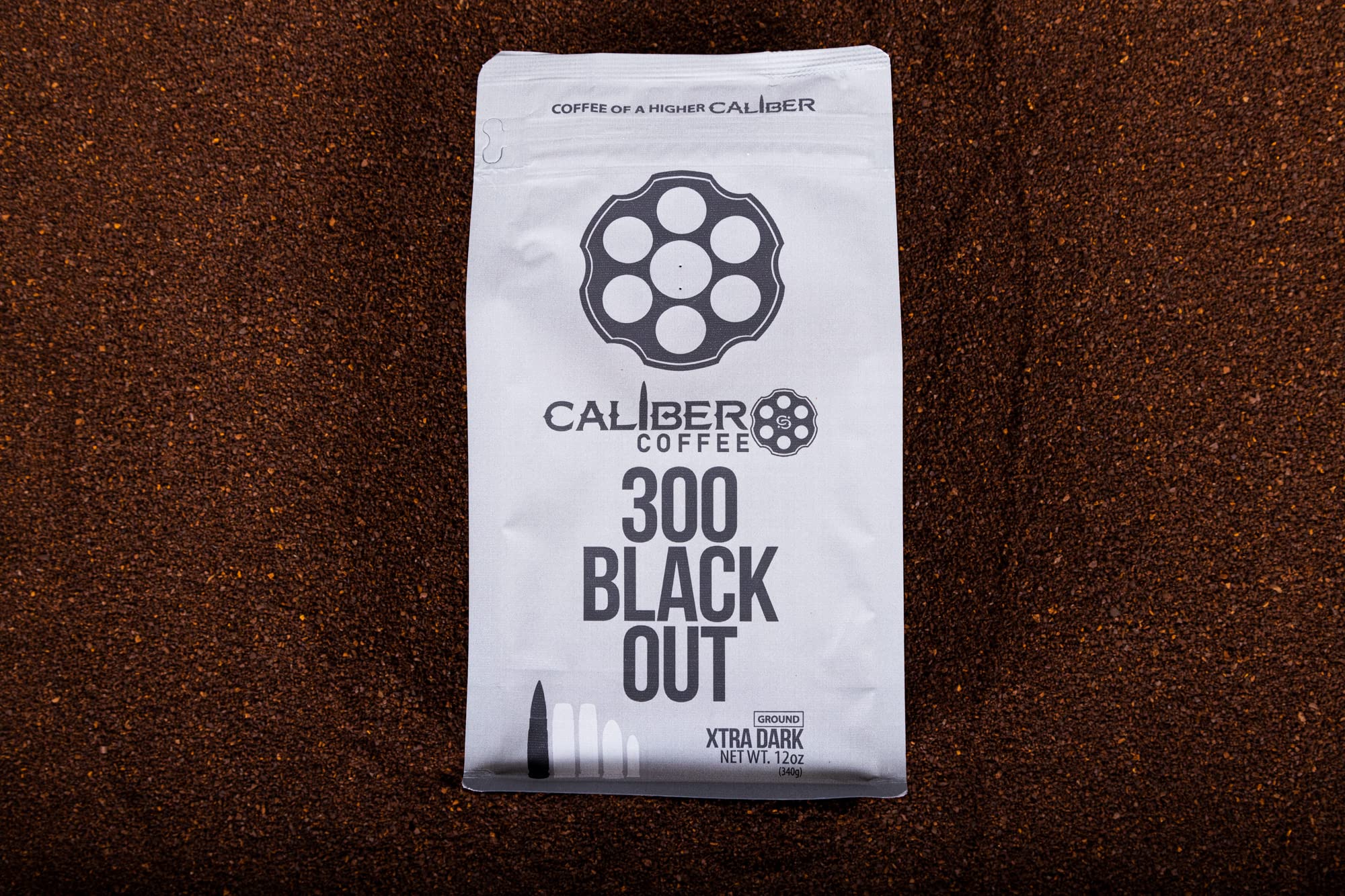 Caliber Coffee 300 Black Out Extra Dark Roast, 12oz bag, Ground…