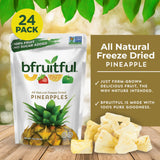 bfruitful Freeze-Dried Pineapple, Freeze Dried Fruit Snacks with No Sugar Added, Vegan, Non GMO, Kosher, Wholesome Fruit Bites, Perfect for Kids or