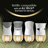 Air Wick Vibrant Plug In Scented Oil Warmer + Refills, Infused with Essential Oils, Plug In Air Fresheners for Home, Mixed Pack, Gadget + 3 ct