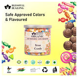 Blessfull Healing Organic Star Candy 400 Gram Airtight Container