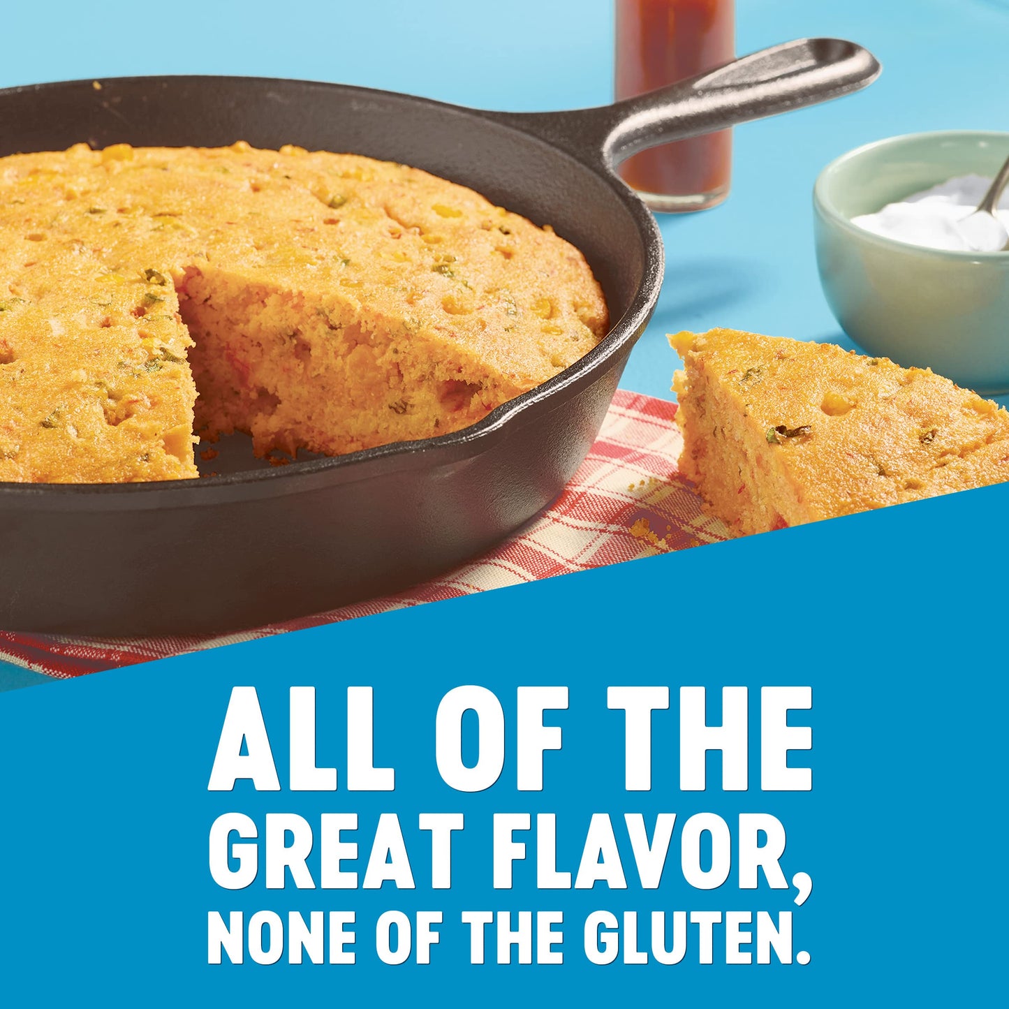 Krusteaz Gluten Free Honey Cornbread Mix, Made with Real Honey, 15 oz Box