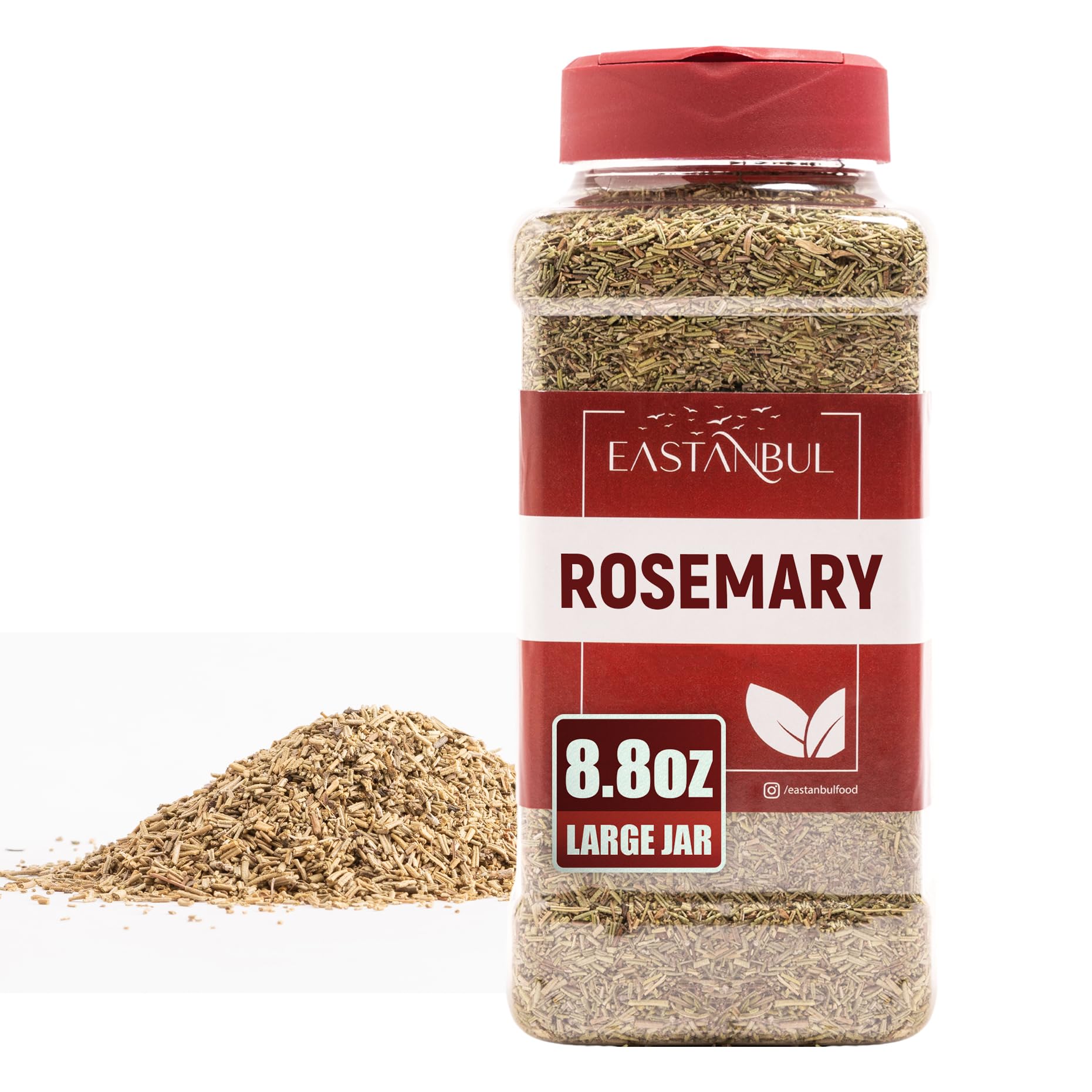 Eastanbul Rosemary Leaves, 8.8oz, Rosemary Seasoning, Dried Rosemary, Rosemary Spice for Savory & Sweet Recipes, Rosemary Herbs Dried, Ideal