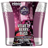 Glade Candle Jar, Air Freshener, Velvety Berry Bliss, 3.4 oz