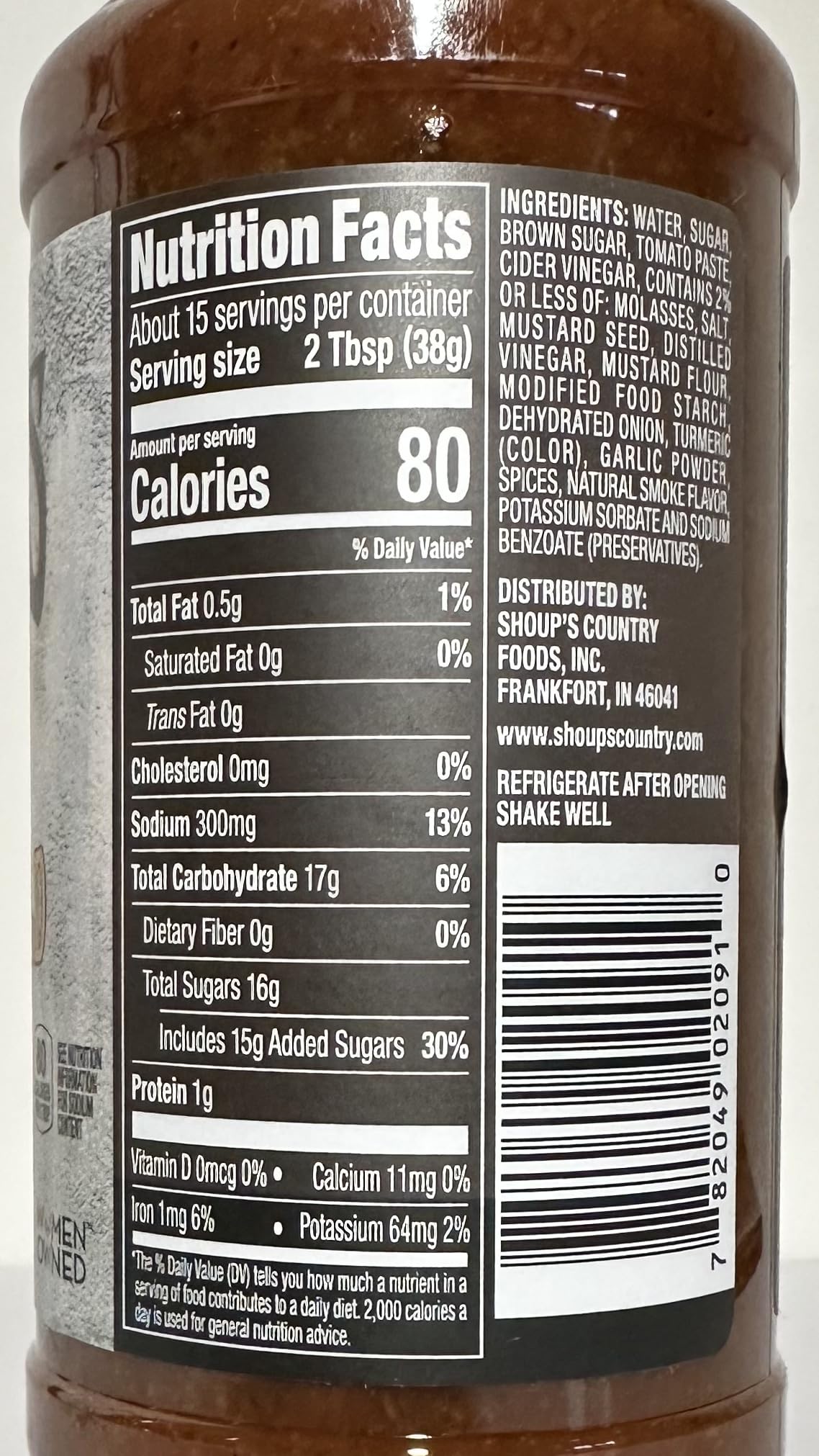 Shoup's Carolina Gold BBQ Sauce