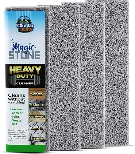 Compac Home Magic-Stone Heavy Duty Cleaning Stick - Easily Scrubs/Removes Paint, Cement, Encrusted Dirt, Rust, Grease, from Wood, Stone, Ceramic Floor
