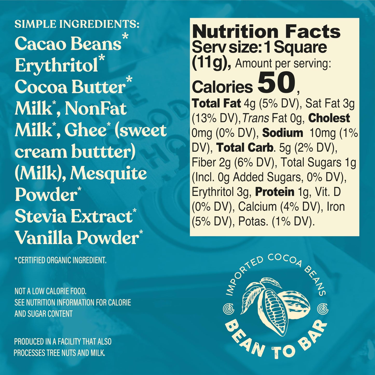 The Good Chocolate - Keto Milk Chocolate Style Squares, 80% Less Sugar, Lower Net Carb Snack, Lower Calorie, Creamy Chocolate Candy, 24 Square Family