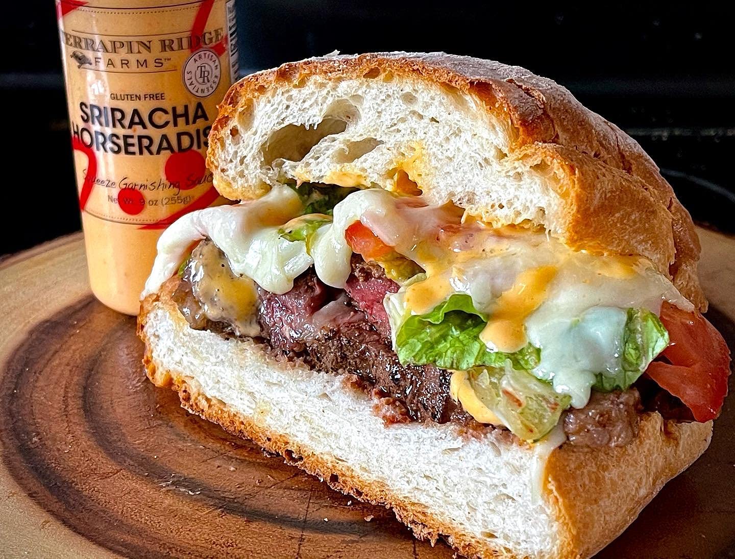 Terrapin Ridge Farms Sriracha Horseradish Garnishing Sauce - Bold & Spicy Flavor - Gluten-Free, Keto Friendly - 8.5 oz, 1-Pack