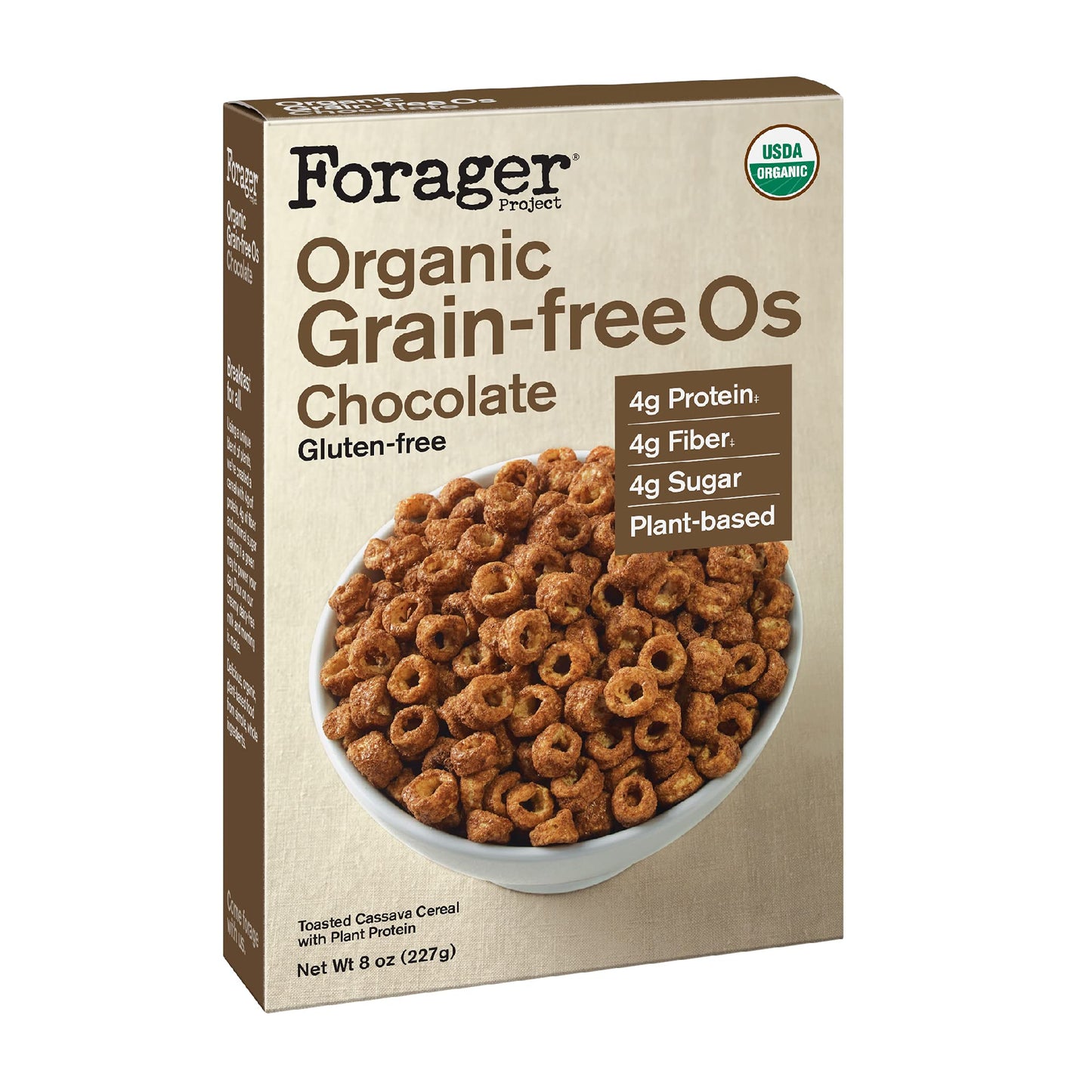 Forager Project Organic Chocolate Cereal, 8 OZ