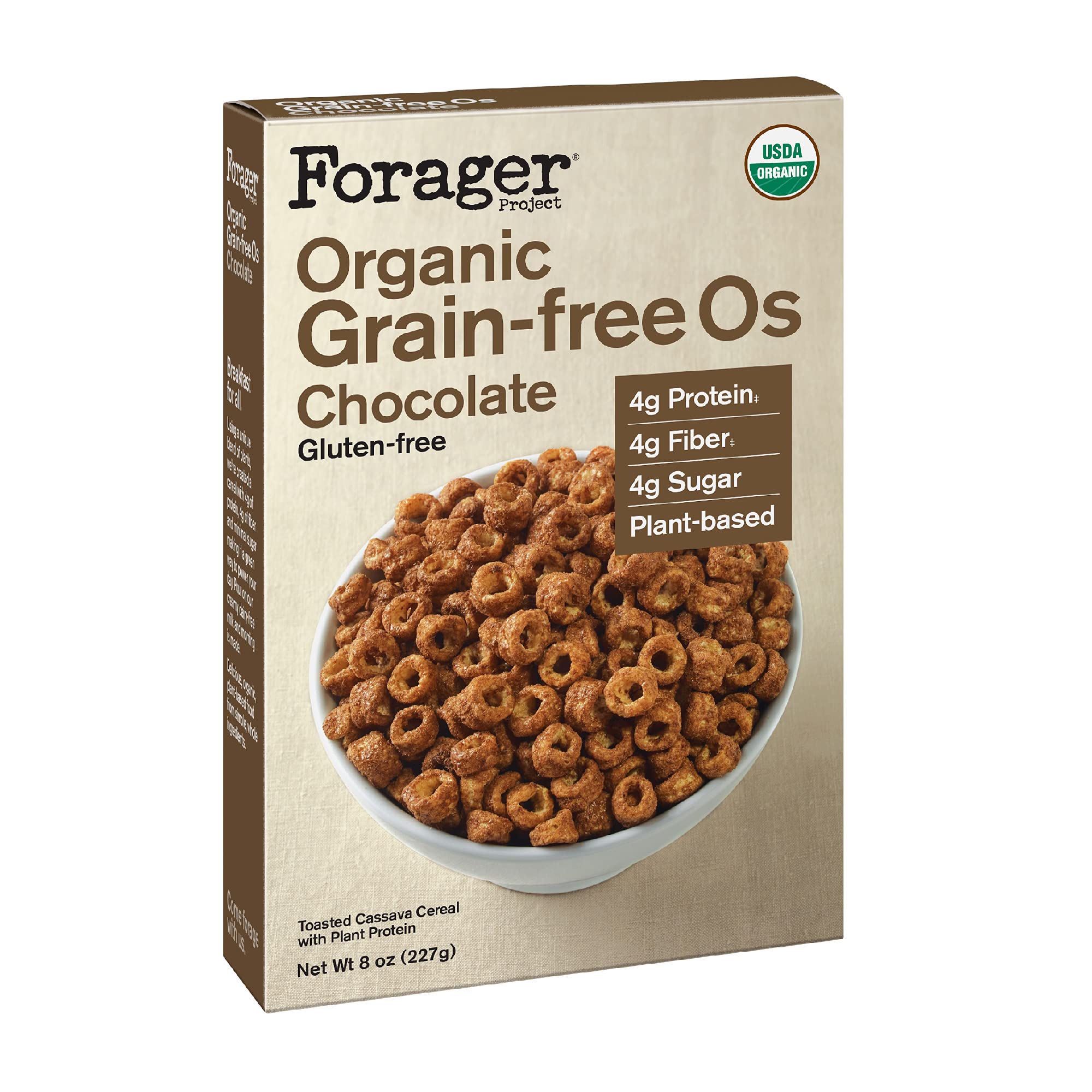Forager Project Organic Chocolate Cereal, 8 OZ