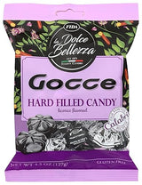 Fida Hard Filled Italian Candy, 4.5 Ounce (Gocce Licorice)