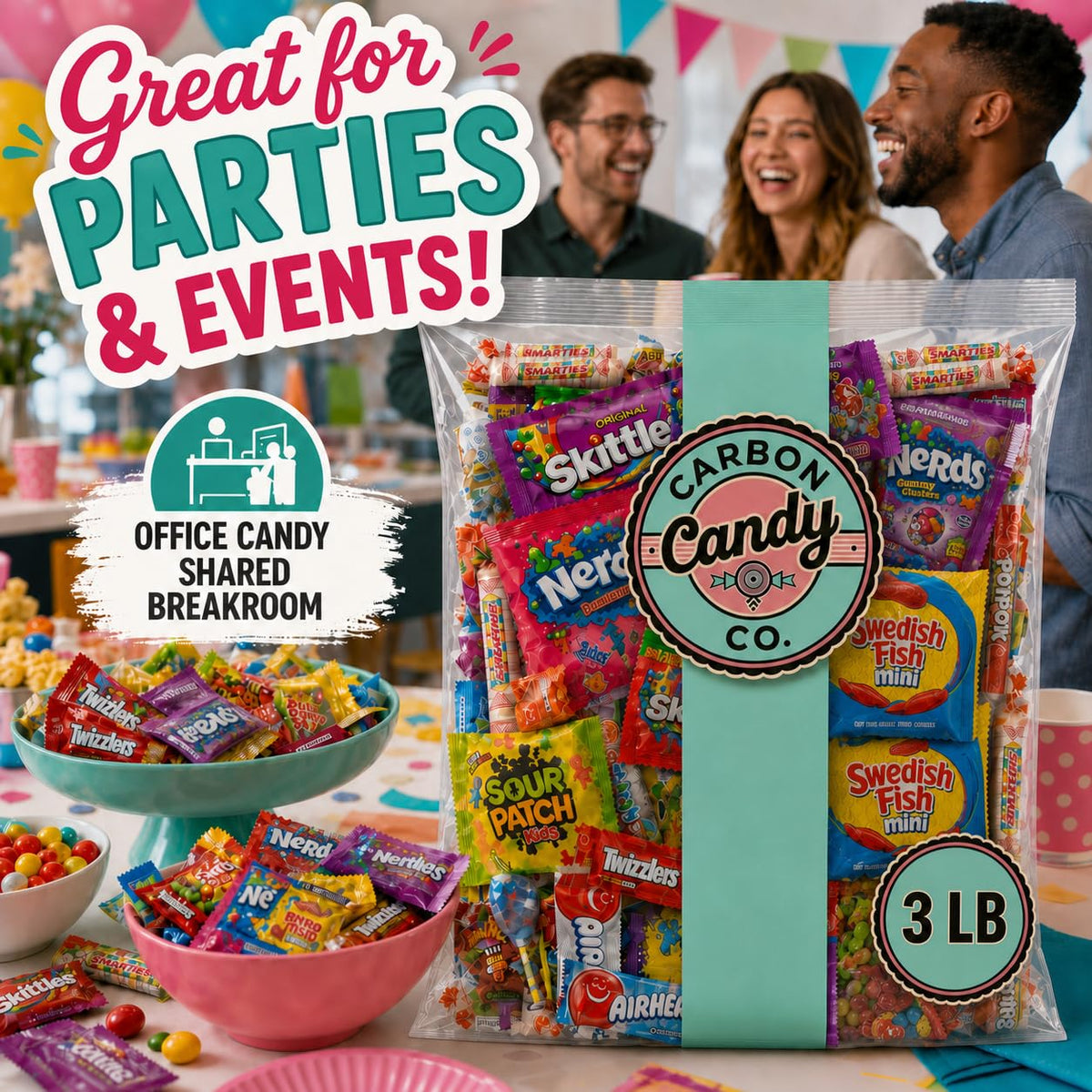 Pinata Candy Variety Pack - 3 Lb Assorted Mix, Pinata Stuffers for Kids