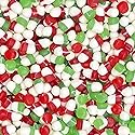 Holiday JuJu Drops - Festive Christmas Gummies, Cherry and Lime Flavored Christmas Shaped Candy Bells - Red, White, and Green JuJu Jelly Candies (1