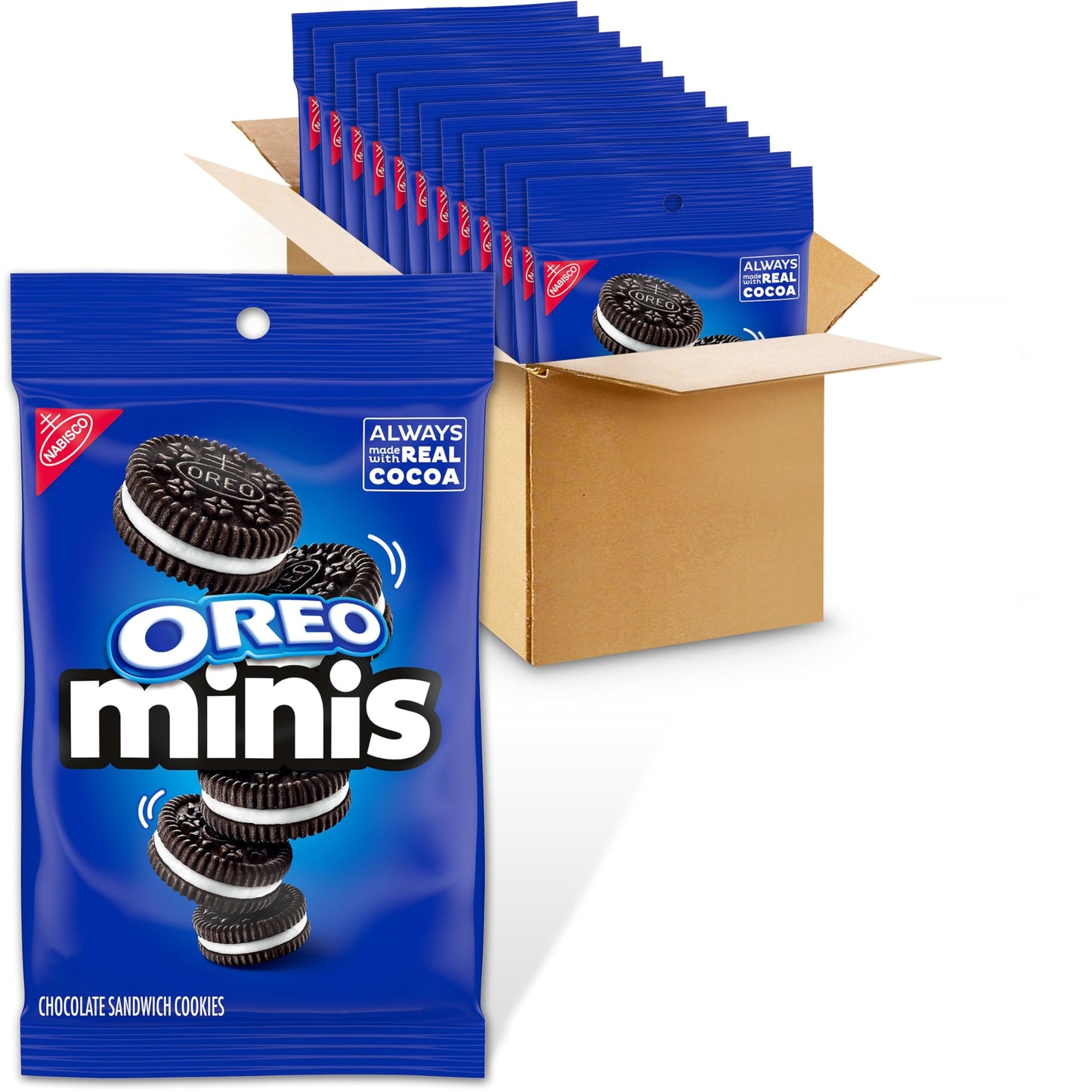 OREO Minis Chocolate Sandwich Cookies, 12-3 oz Bags