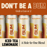 BUM Sugar-Free Energy Drink, Iced Tea Lemonade - No Artificial Colors, Natural Caffeine & Citicoline for Energy & Focus, Brain Boost & Workout Sports