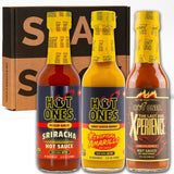 Hot Ones Hot Sauce Challenge Set - Season 27 Trio - Hot Sauces Gift Set - Variety Pack - Made with Natural Ingredients - Unique Small Batch Sampler