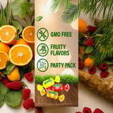 Mamba Fruit Chews Candy, 2 Lbs Party Size Assorted Candy Variety Pack Fruit Snacks Bulk Individually Wrapped In Resealable Bag Approx. 130 pcs (32-Oz)