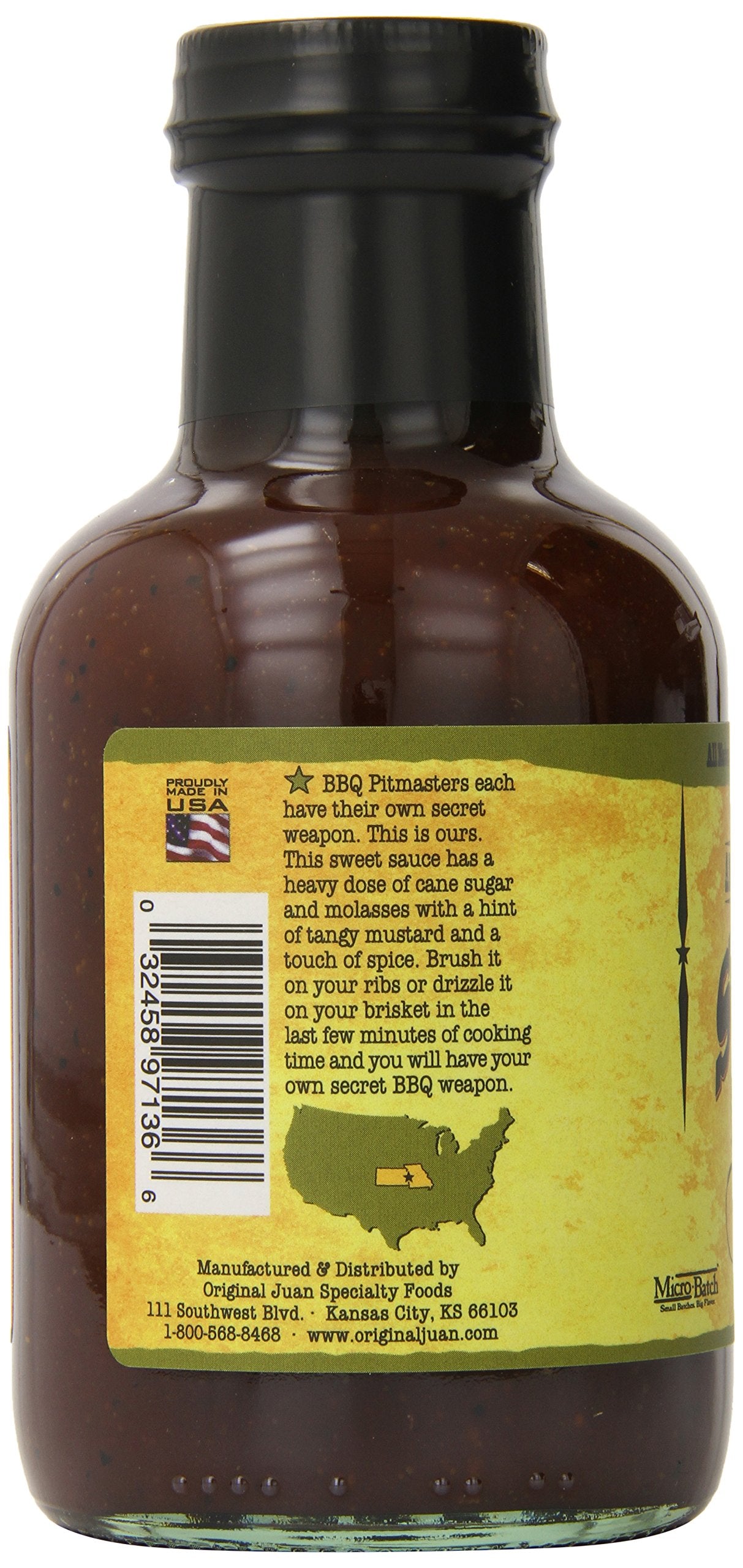 American Stockyard - Organic Original Pitmaster BBQ Sauce - Made in USA - 15.5oz Bottle - Family Friendly - Handcrafted in Small Batches with All