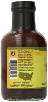 American Stockyard - Organic Original Pitmaster BBQ Sauce - Made in USA - 15.5oz Bottle - Family Friendly - Handcrafted in Small Batches with All