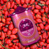 Life Plus Style Gourmet Pagoda Garden Rosehip Hibiscus Green Tea Herbal Tea Caffeinated Hot or Iced Natural Ceylon 60 Tea Bags