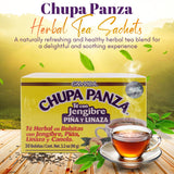 GN+Vida Tea CHUPA Panza, Tea Based ONGINGER Root, PINNEAPPLE, Flaxseed & Cinnamon (30 Tea Bags/0.10 oz Each)(Pack of 3)